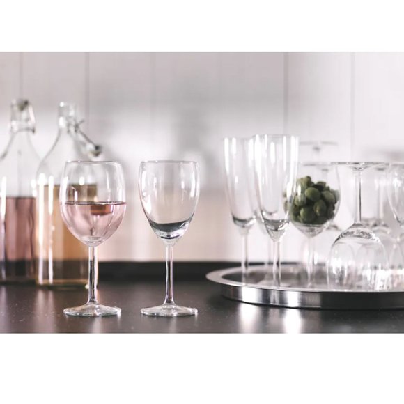 IKEA SVALKA Wine Glass SET OF (6) , 10 0z. NEW Classic Design Dishwasher-Safe - Picture 3 of 6